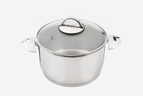 Кастрюля "Аметист" 1,75 л со стеклянной крышкой (160/150 мм)